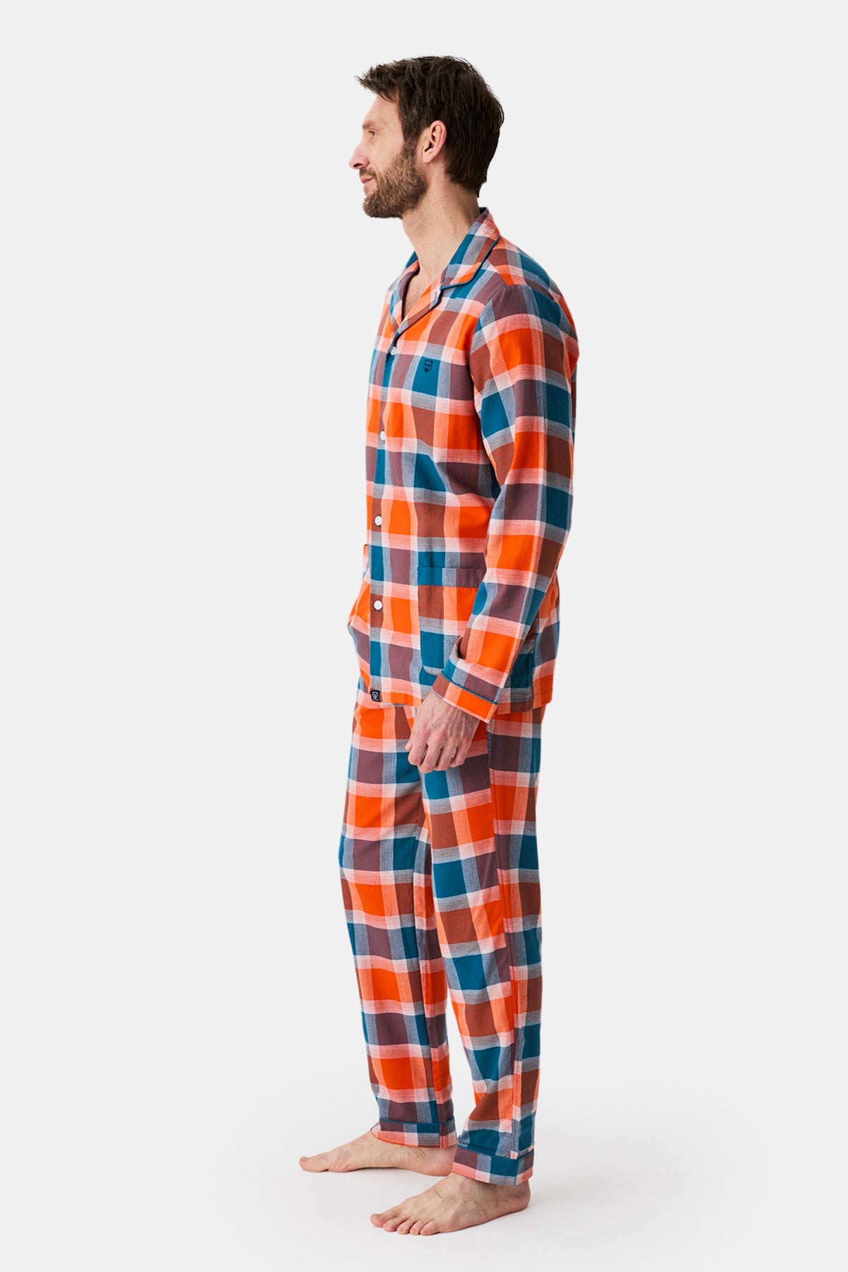 Men's Fred Buttoned Flannel Pyjama