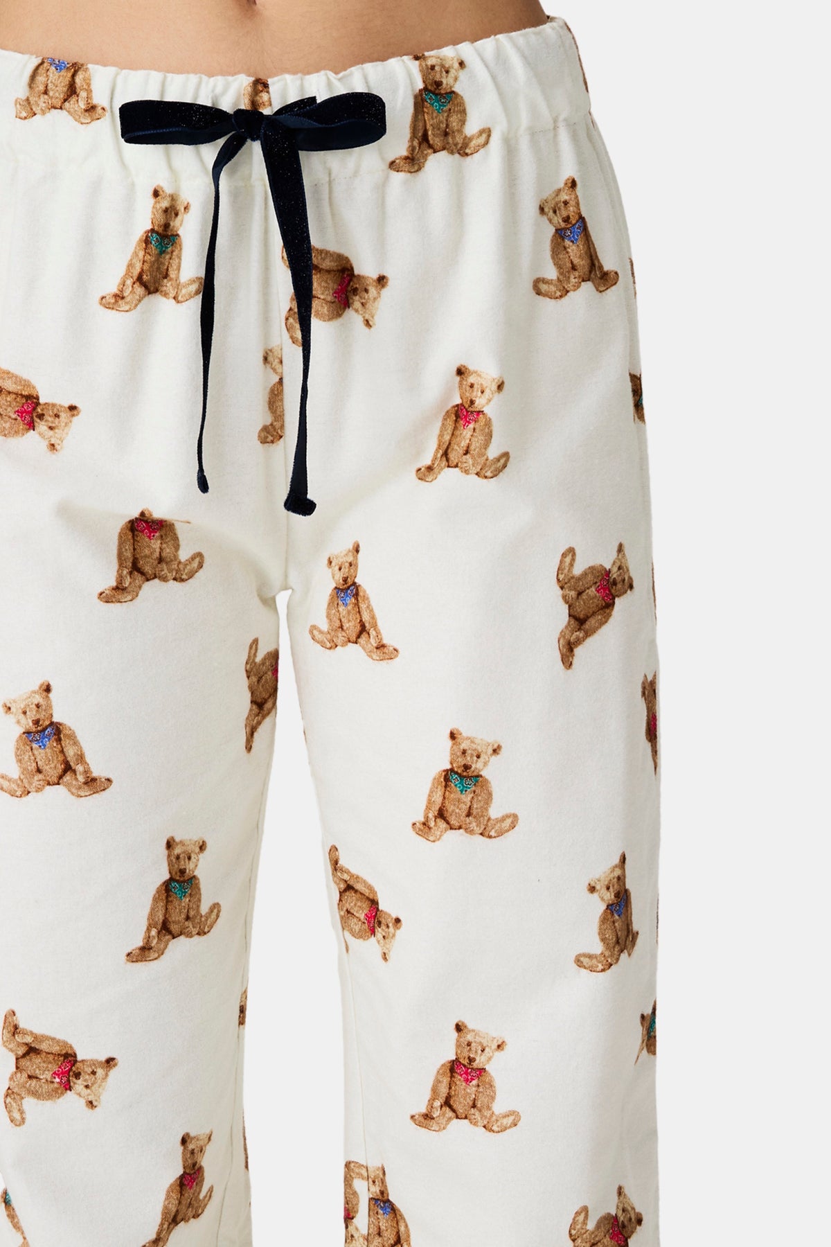 Old Teddy Buttoned Flannel Pyjama