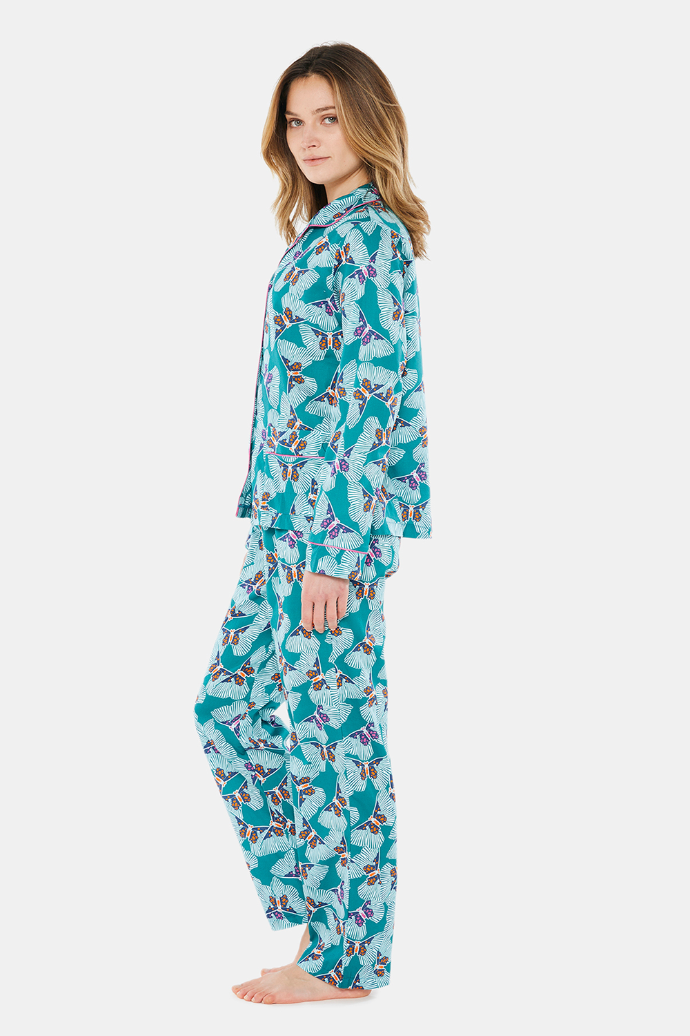 BUTTERFLY BUTTONED PAJAMA