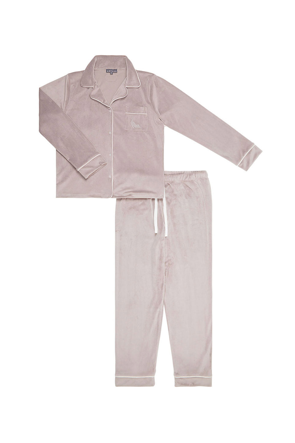 VELVET BUTTONED PAJAMA