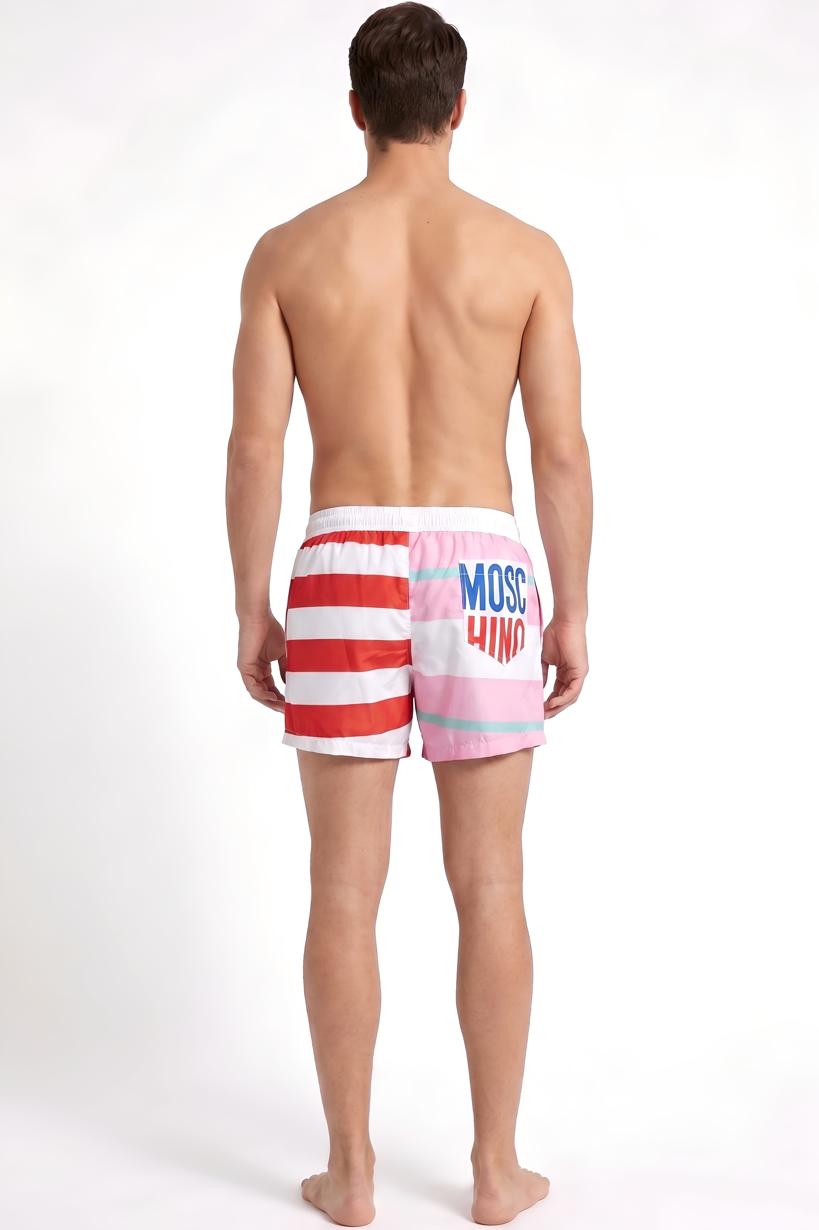 Moschino Resort Stripe Swim Shorts