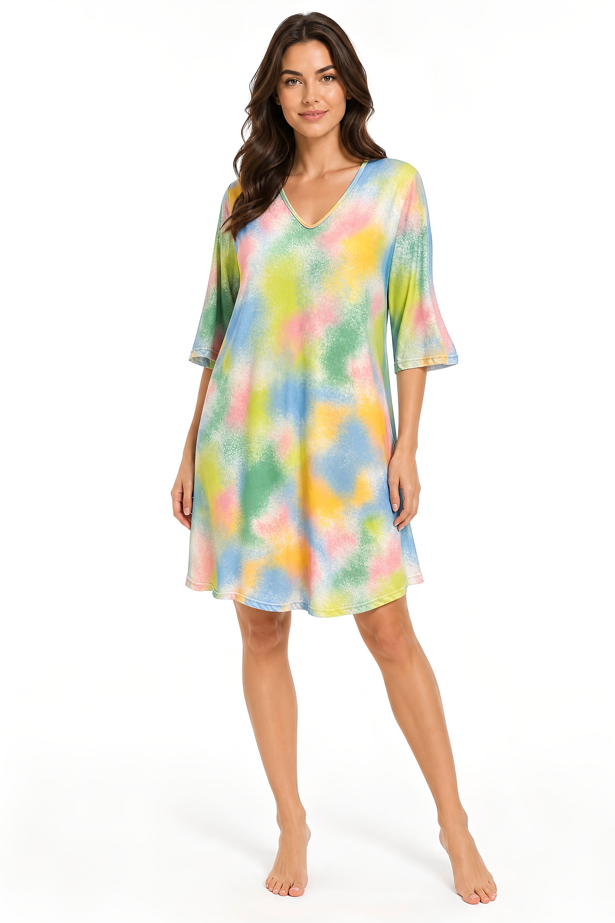 Pastel Print Sleep Shirt Nightdress