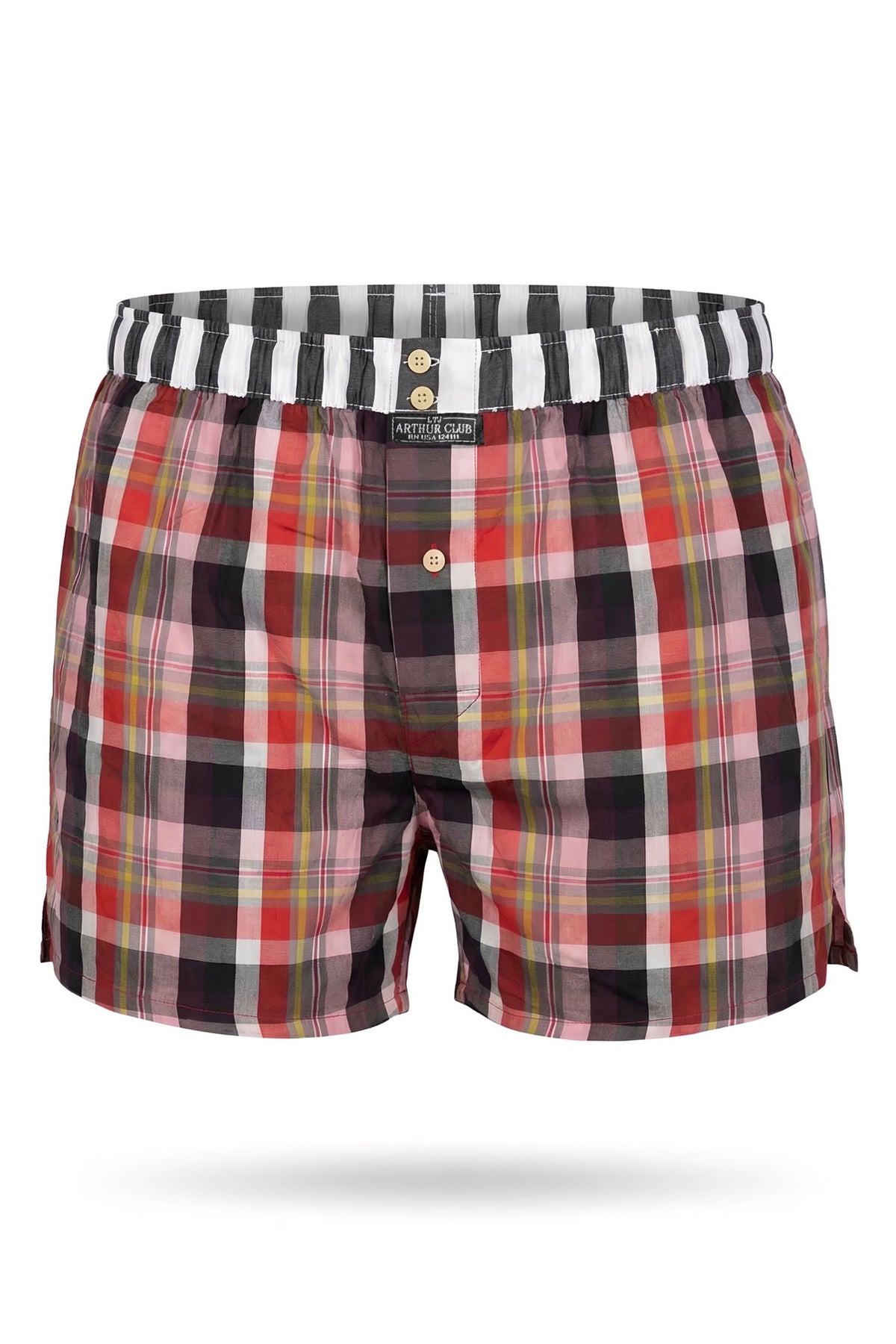Red Check Cotton Boxer