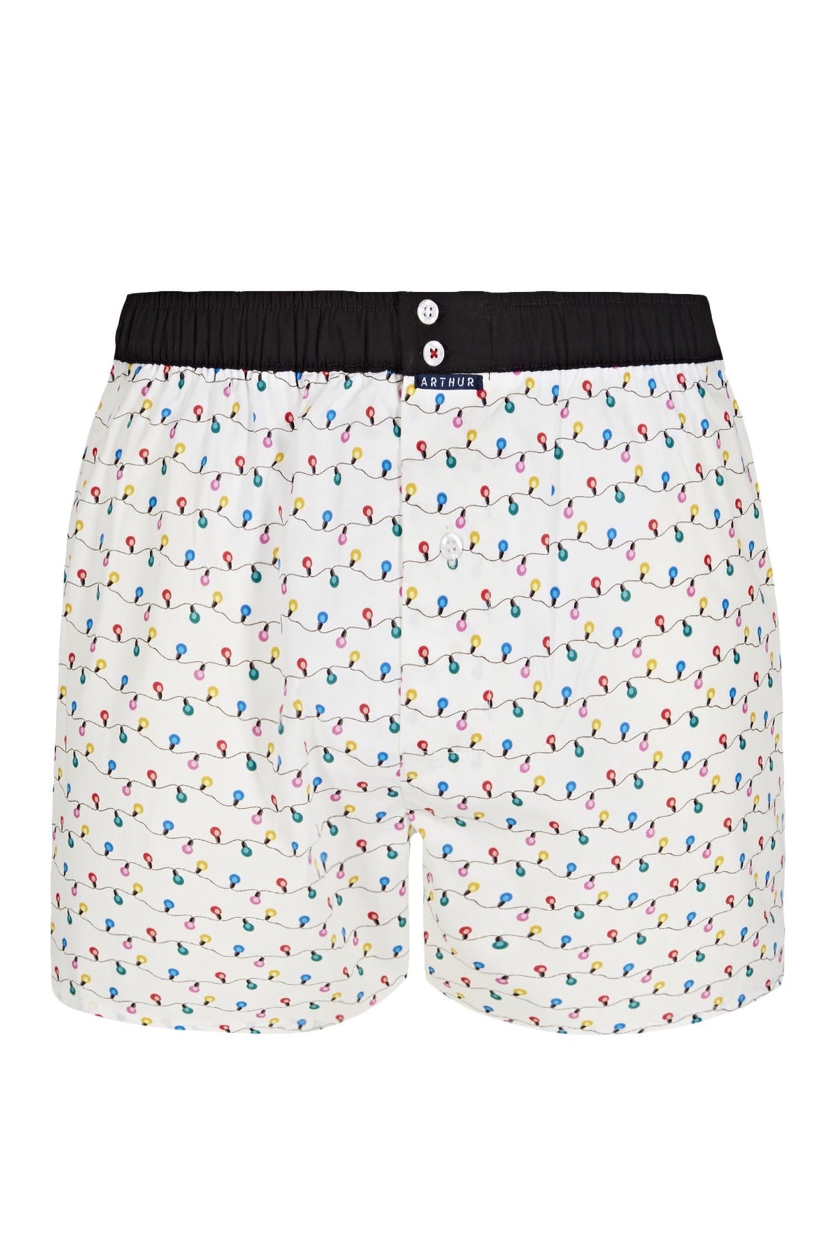 Lavender Ivory Festive Print Cotton Boxer, Limited Edition