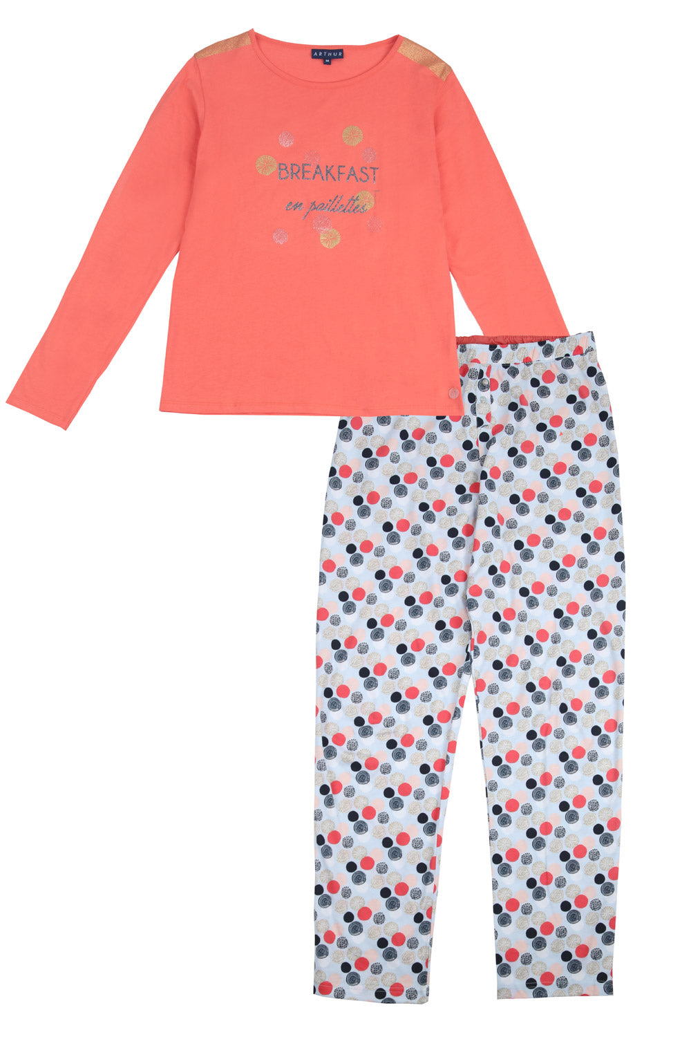 Glamorous Circle Print Pajama Set