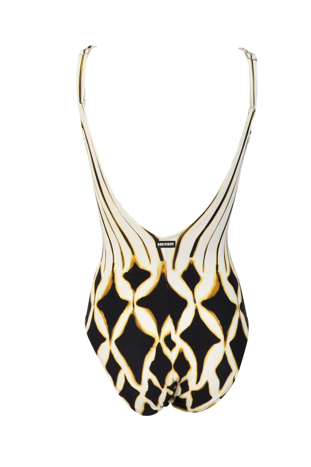 Meli Graphic Square-Neck Swimsuit B-Cup