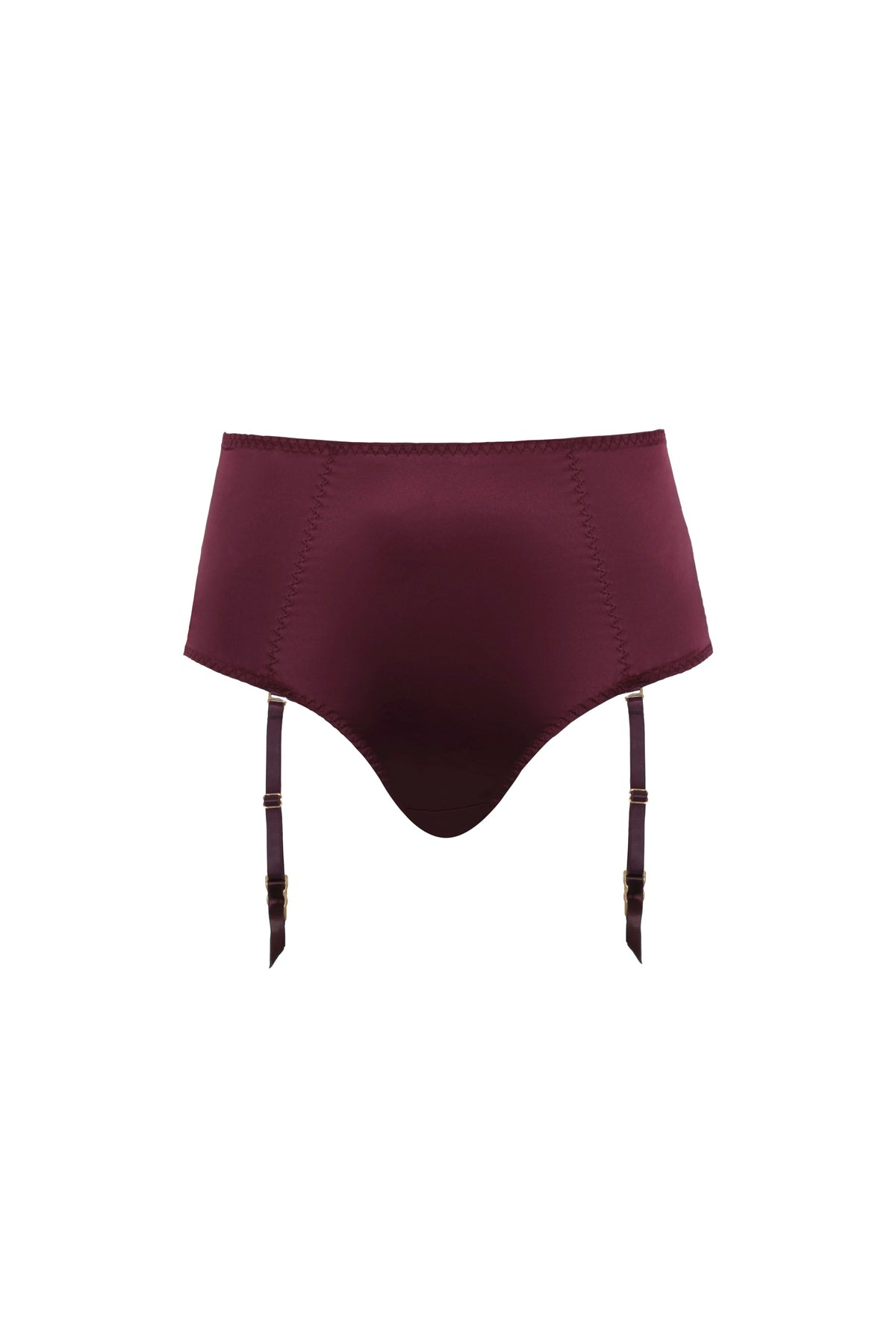 White Smoke Grace Suspender Brief, Bordeaux