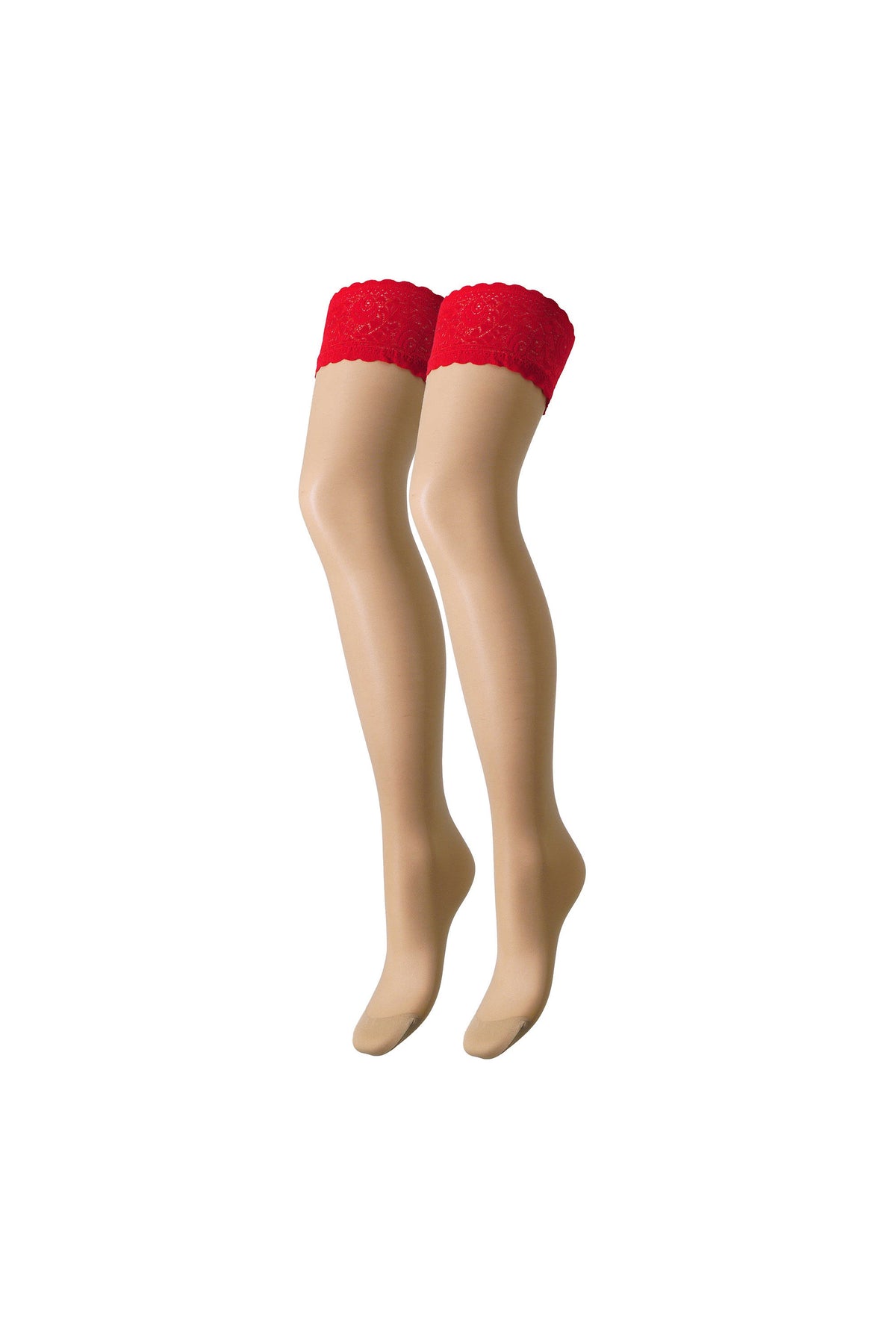 Trasparenze Rosy Bi Colour Lace Top Hold-Ups